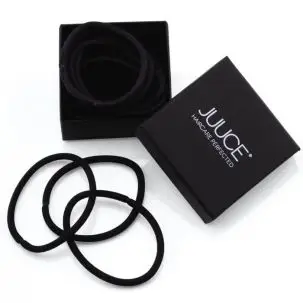 Sort Hårelastik, 12 stk - Hår accesories